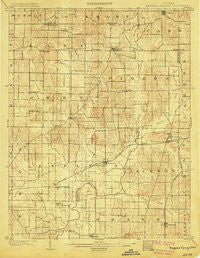 Degonia Springs Indiana Historical topographic map, 1:62500 scale, 15 X 15 Minute, Year 1902