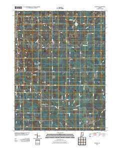 Denham Indiana Historical topographic map, 1:24000 scale, 7.5 X 7.5 Minute, Year 2010