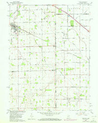 Dixon Indiana Historical topographic map, 1:24000 scale, 7.5 X 7.5 Minute, Year 1960