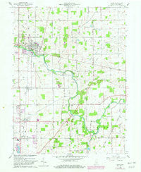 Eaton Indiana Historical topographic map, 1:24000 scale, 7.5 X 7.5 Minute, Year 1960