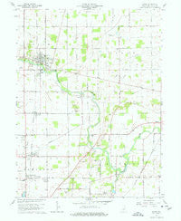 Eaton Indiana Historical topographic map, 1:24000 scale, 7.5 X 7.5 Minute, Year 1960