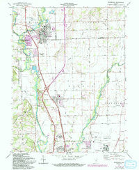 Edinburgh Indiana Historical topographic map, 1:24000 scale, 7.5 X 7.5 Minute, Year 1961