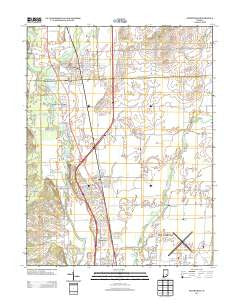 Edinburgh Indiana Historical topographic map, 1:24000 scale, 7.5 X 7.5 Minute, Year 2013