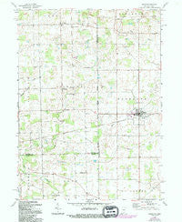 Edon Ohio Historical topographic map, 1:24000 scale, 7.5 X 7.5 Minute, Year 1961