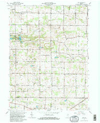 Ege Indiana Historical topographic map, 1:24000 scale, 7.5 X 7.5 Minute, Year 1965