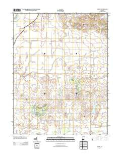 Epsom Indiana Historical topographic map, 1:24000 scale, 7.5 X 7.5 Minute, Year 2013
