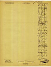 Fort Recovery Ohio Historical topographic map, 1:48000 scale, 15 X 15 Minute, Year 1915