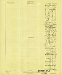 Fort Recovery Ohio Historical topographic map, 1:62500 scale, 15 X 15 Minute, Year 1918