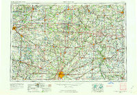 Fort Wayne Indiana Historical topographic map, 1:250000 scale, 1 X 2 Degree, Year 1953