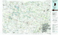 Fort Wayne Indiana Historical topographic map, 1:100000 scale, 30 X 60 Minute, Year 1984
