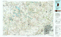 Fort Wayne Indiana Historical topographic map, 1:100000 scale, 30 X 60 Minute, Year 1994