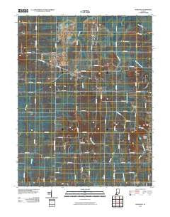 Francisco Indiana Historical topographic map, 1:24000 scale, 7.5 X 7.5 Minute, Year 2010