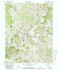 Fredericksburg Indiana Historical topographic map, 1:24000 scale, 7.5 X 7.5 Minute, Year 1966