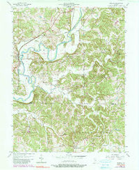 Freedom Indiana Historical topographic map, 1:24000 scale, 7.5 X 7.5 Minute, Year 1956