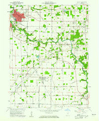 Gas City Indiana Historical topographic map, 1:24000 scale, 7.5 X 7.5 Minute, Year 1960