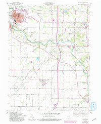 Gas City Indiana Historical topographic map, 1:24000 scale, 7.5 X 7.5 Minute, Year 1960