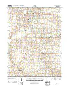 Geneva Indiana Historical topographic map, 1:24000 scale, 7.5 X 7.5 Minute, Year 2013