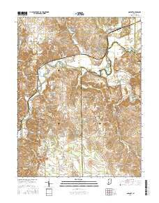 Gosport Indiana Current topographic map, 1:24000 scale, 7.5 X 7.5 Minute, Year 2016