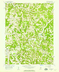 Greenbrier Indiana Historical topographic map, 1:24000 scale, 7.5 X 7.5 Minute, Year 1956
