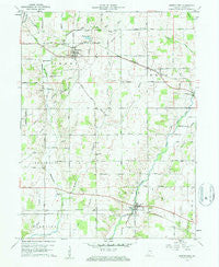 Greens Fork Indiana Historical topographic map, 1:24000 scale, 7.5 X 7.5 Minute, Year 1960