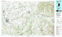 Greensburg Indiana Historical topographic map, 1:100000 scale, 30 X 60 Minute, Year 1986