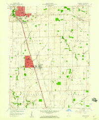 Greenwood Indiana Historical topographic map, 1:24000 scale, 7.5 X 7.5 Minute, Year 1959