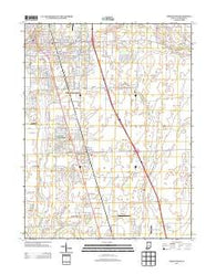 Greenwood Indiana Historical topographic map, 1:24000 scale, 7.5 X 7.5 Minute, Year 2013