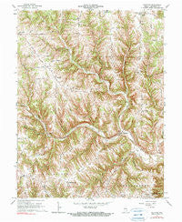 Guilford Indiana Historical topographic map, 1:24000 scale, 7.5 X 7.5 Minute, Year 1966