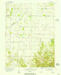 Hall Indiana Historical topographic map, 1:24000 scale, 7.5 X 7.5 Minute, Year 1955