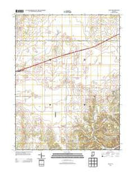 Hall Indiana Historical topographic map, 1:24000 scale, 7.5 X 7.5 Minute, Year 2013