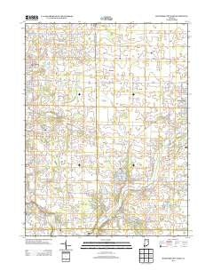 Hartford City West Indiana Historical topographic map, 1:24000 scale, 7.5 X 7.5 Minute, Year 2013
