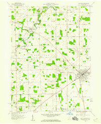 Hicksville Ohio Historical topographic map, 1:24000 scale, 7.5 X 7.5 Minute, Year 1958