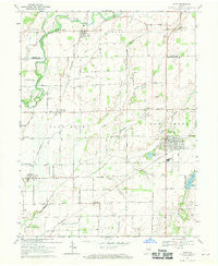 Hope Indiana Historical topographic map, 1:24000 scale, 7.5 X 7.5 Minute, Year 1968