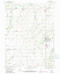 Hope Indiana Historical topographic map, 1:24000 scale, 7.5 X 7.5 Minute, Year 1968