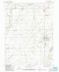 Hope Indiana Historical topographic map, 1:24000 scale, 7.5 X 7.5 Minute, Year 1968