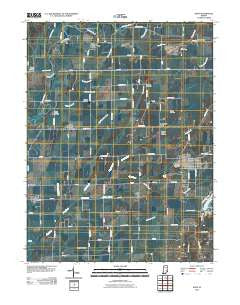 Hope Indiana Historical topographic map, 1:24000 scale, 7.5 X 7.5 Minute, Year 2010