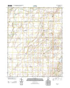 Hope Indiana Historical topographic map, 1:24000 scale, 7.5 X 7.5 Minute, Year 2013
