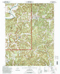 Huron Indiana Historical topographic map, 1:24000 scale, 7.5 X 7.5 Minute, Year 1993
