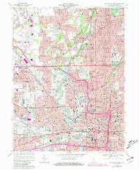 Indianapolis West Indiana Historical topographic map, 1:24000 scale, 7.5 X 7.5 Minute, Year 1967