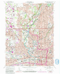 Indianapolis West Indiana Historical topographic map, 1:24000 scale, 7.5 X 7.5 Minute, Year 1967