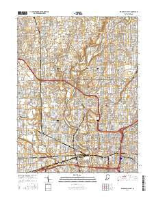 Indianapolis West Indiana Current topographic map, 1:24000 scale, 7.5 X 7.5 Minute, Year 2016