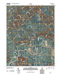 Iona Indiana Historical topographic map, 1:24000 scale, 7.5 X 7.5 Minute, Year 2010