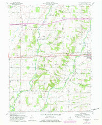 Jacksonburg Indiana Historical topographic map, 1:24000 scale, 7.5 X 7.5 Minute, Year 1960