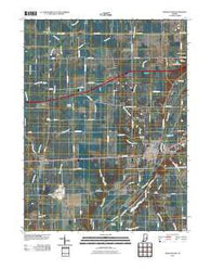Knightstown Indiana Historical topographic map, 1:24000 scale, 7.5 X 7.5 Minute, Year 2010