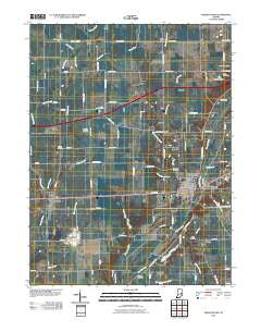 Knightstown Indiana Historical topographic map, 1:24000 scale, 7.5 X 7.5 Minute, Year 2010