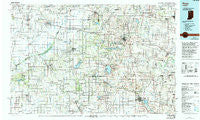 Knox Indiana Historical topographic map, 1:100000 scale, 30 X 60 Minute, Year 1984