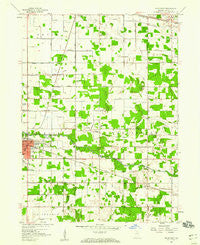 Knox East Indiana Historical topographic map, 1:24000 scale, 7.5 X 7.5 Minute, Year 1957