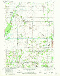 Knox West Indiana Historical topographic map, 1:24000 scale, 7.5 X 7.5 Minute, Year 1969