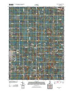 Knox East Indiana Historical topographic map, 1:24000 scale, 7.5 X 7.5 Minute, Year 2010