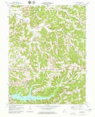 Koleen Indiana Historical topographic map, 1:24000 scale, 7.5 X 7.5 Minute, Year 1978